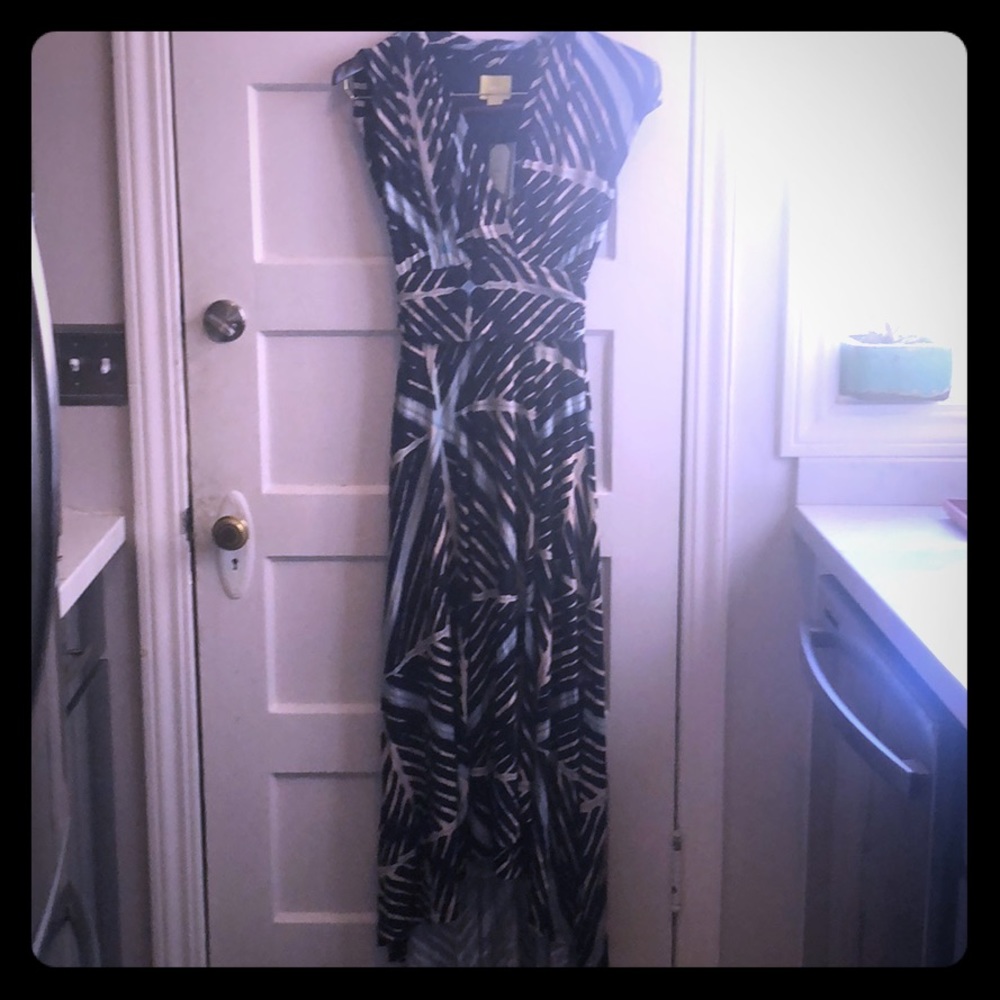 Maxi dress with high low hem